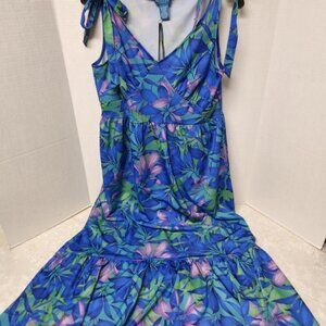NWT Carribean Joe Island Supply Beach Dress UPF 50 Sun Protection Tropical XL
